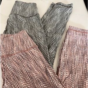 Lululemon Wunder Under High Rise 7/8 Arrow Jacquard pants - size 4